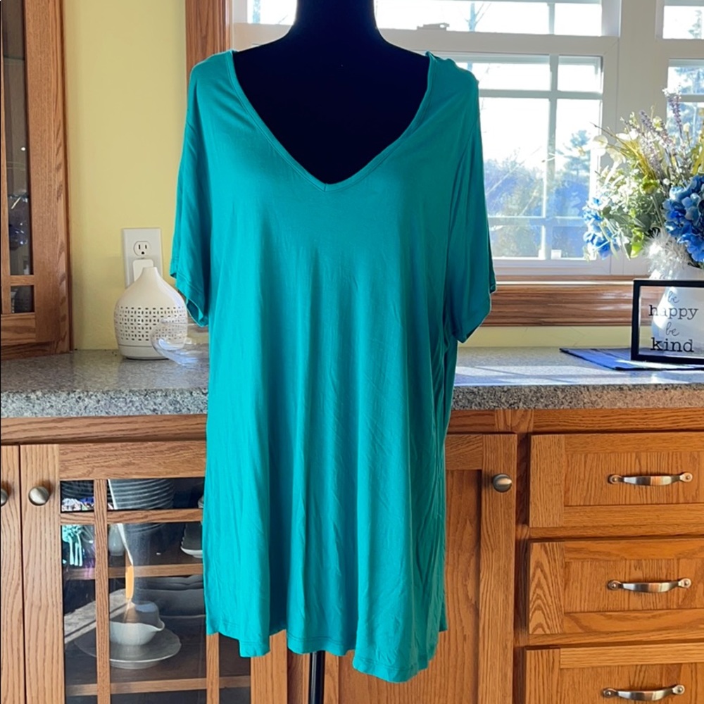 Soft rayon v neck tunic